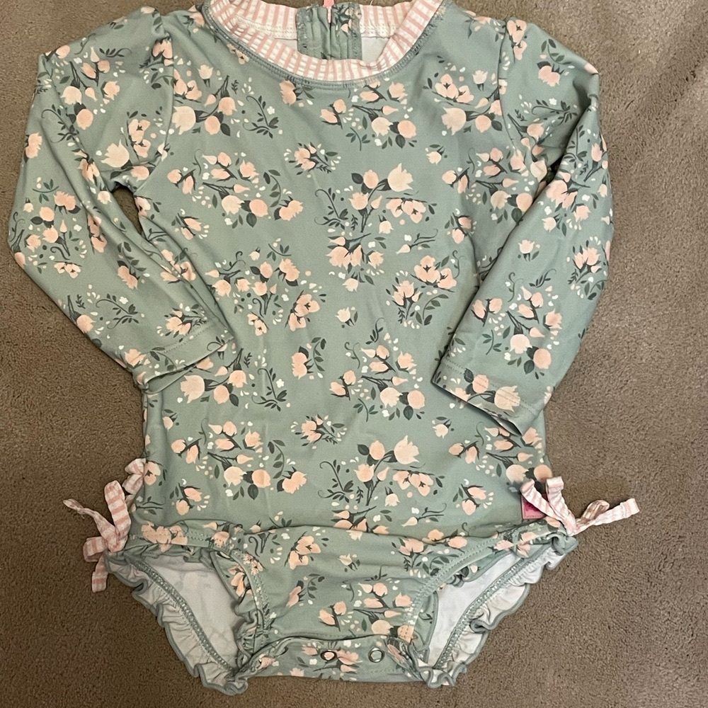 Rufflebutts Floral One-Piece Swimsuit 18-25m